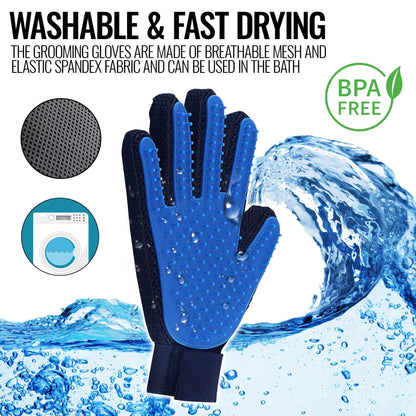 Pet Grooming Gloves-Gentle Care Made Easy